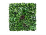 Leliegras bloem wit Plantenwand 100x100cm mat