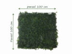 Leliegras bloem wit Plantenwand achterkant