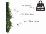 Leliegras bloem wit Plantenwand zijkant