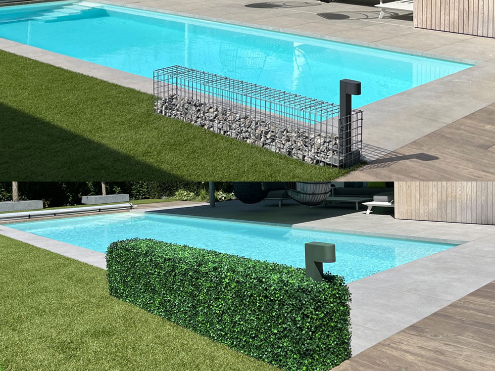 Buxus mix green Kunsthaag project foto Buxus mix green Kunsthaag project foto