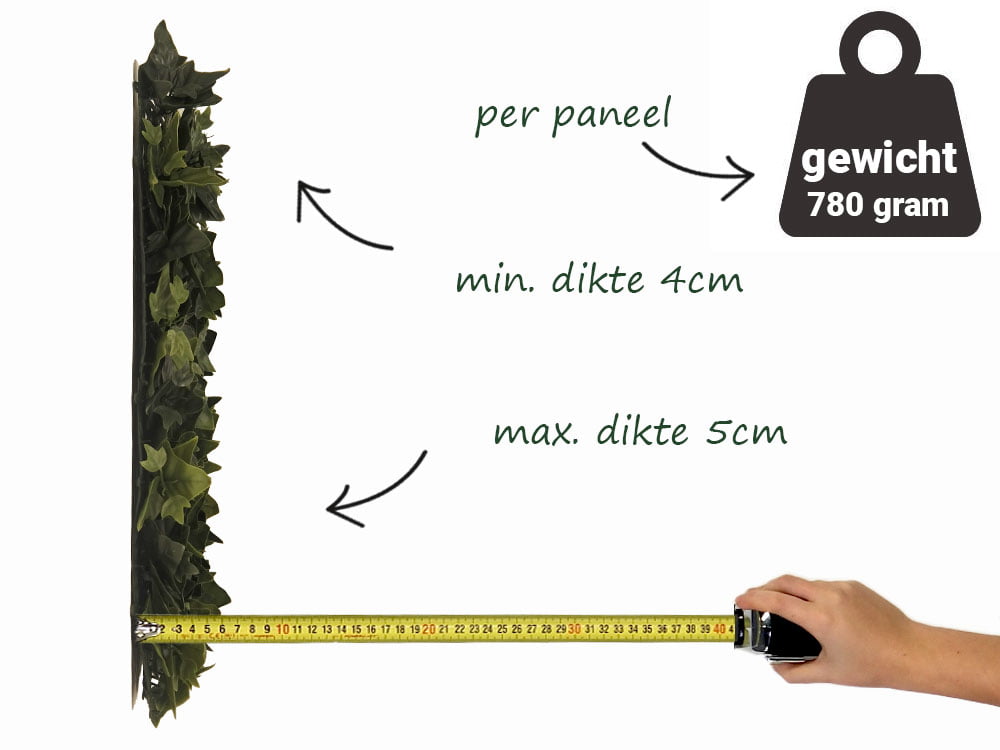 Hedera klimop real look kunsthaag zijkant Hedera klimop real look kunsthaag zijkant