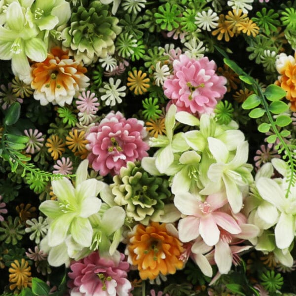 Bloemen flora deluxe plantenwand detail